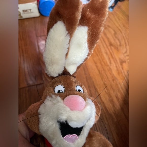 2013 NESTLE NESQUIK CHOCOLATE MASCOT PLUSH QUIK NESQUICK BUNNY DOLL FIGURE - Picture 1 of 6